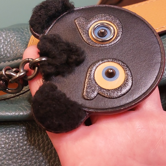 Coach 1941 Varsity Shearling Bear 🐻 Retired 2018 Red Glitter Glazed Bag Charm - Picture 9 of 9
